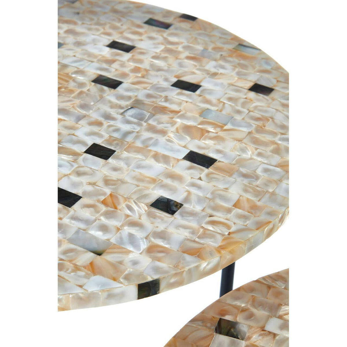 Halle Mother Of Pearl Side Tables.