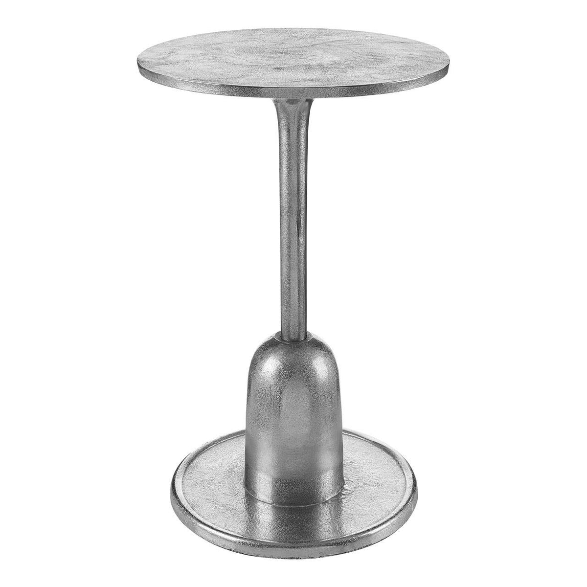 Halle Side Table With Silver Finish.