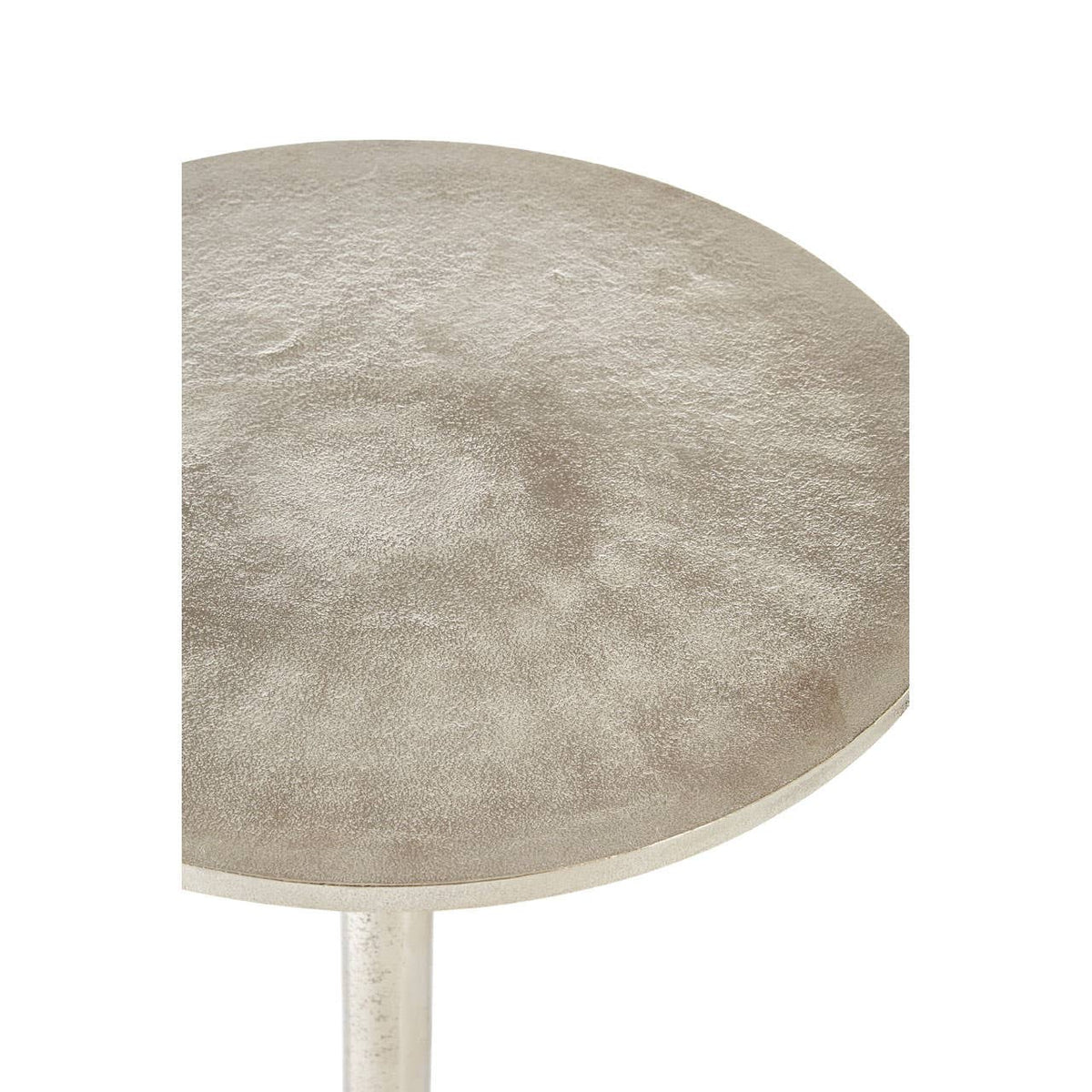 Halle Side Table With Silver Finish.