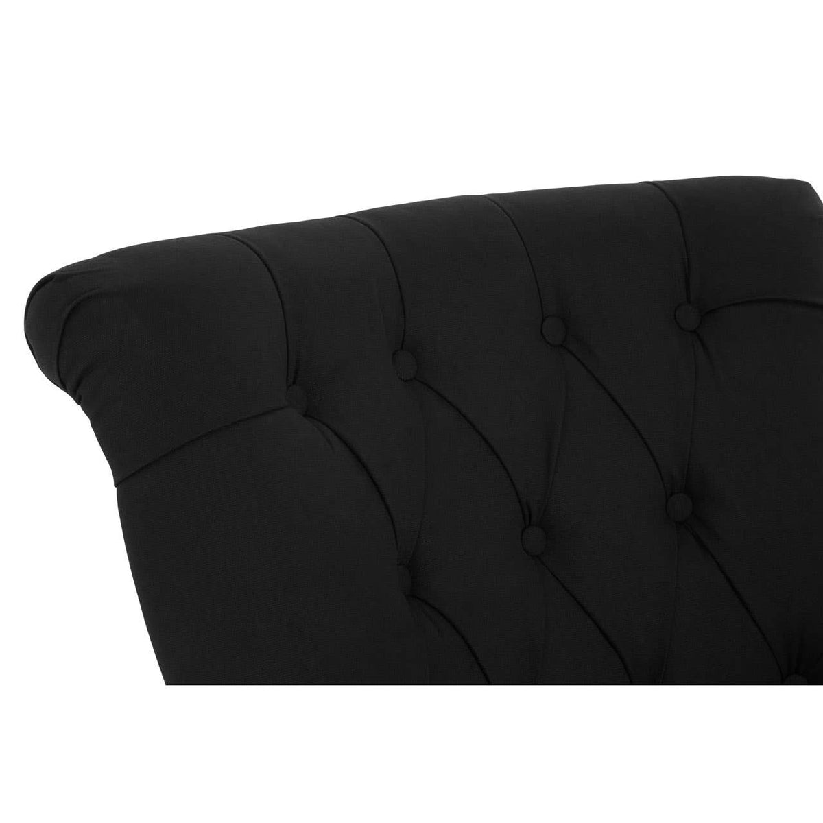 Hampstead Black Cotton Armchair.