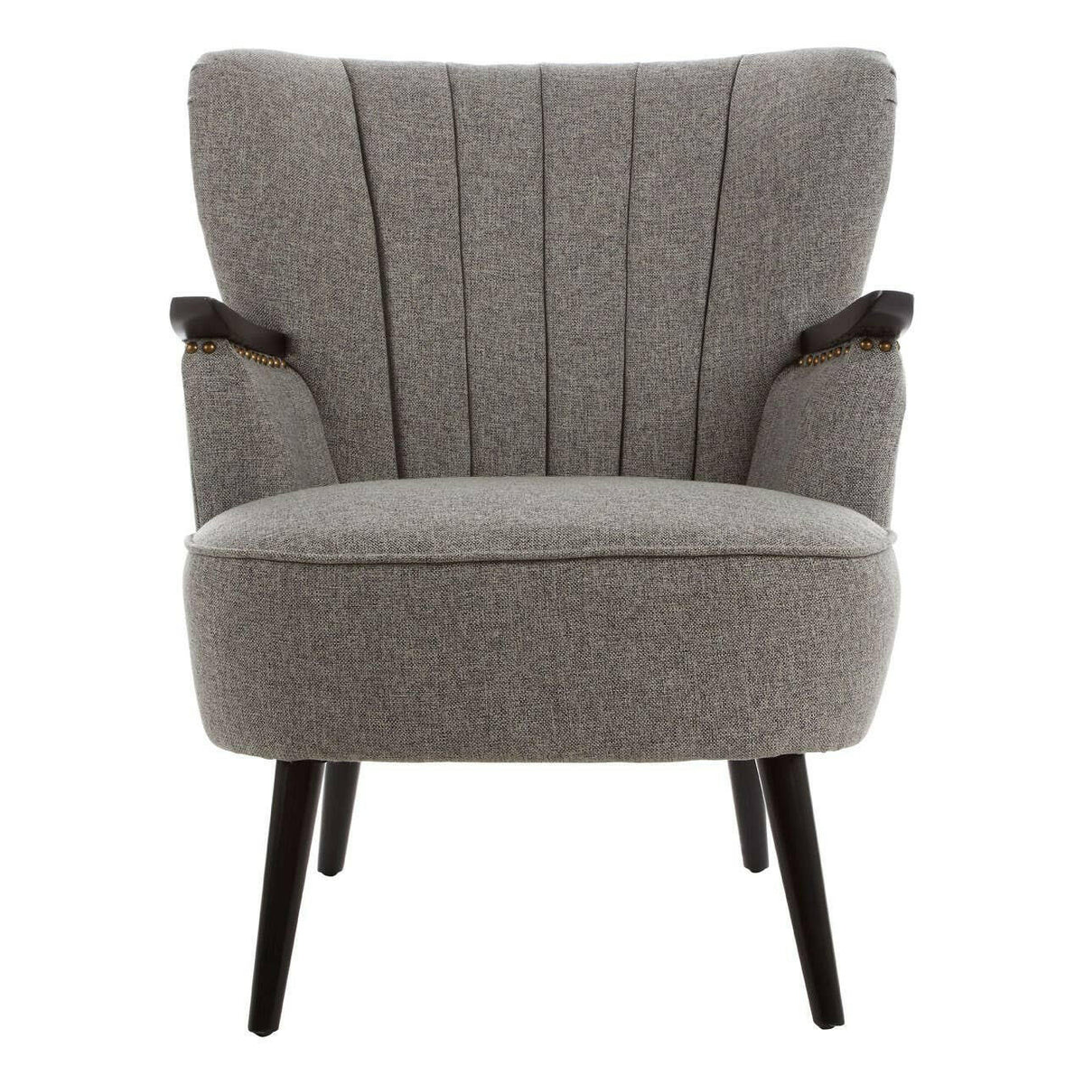 Hampstead Grey Fabric Armchair.