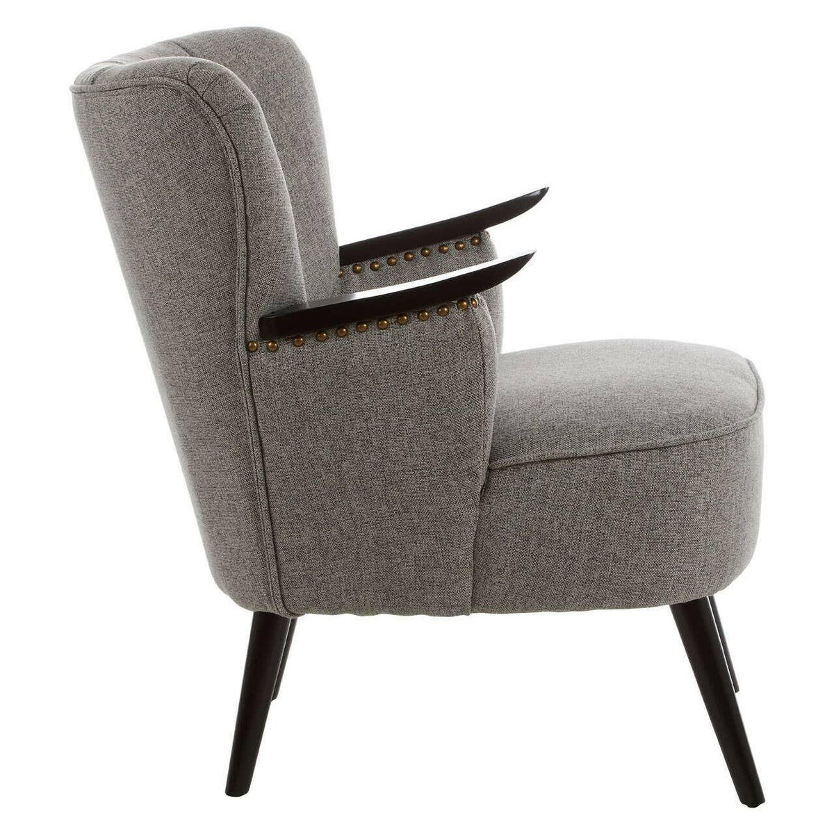 Hampstead Grey Fabric Armchair.