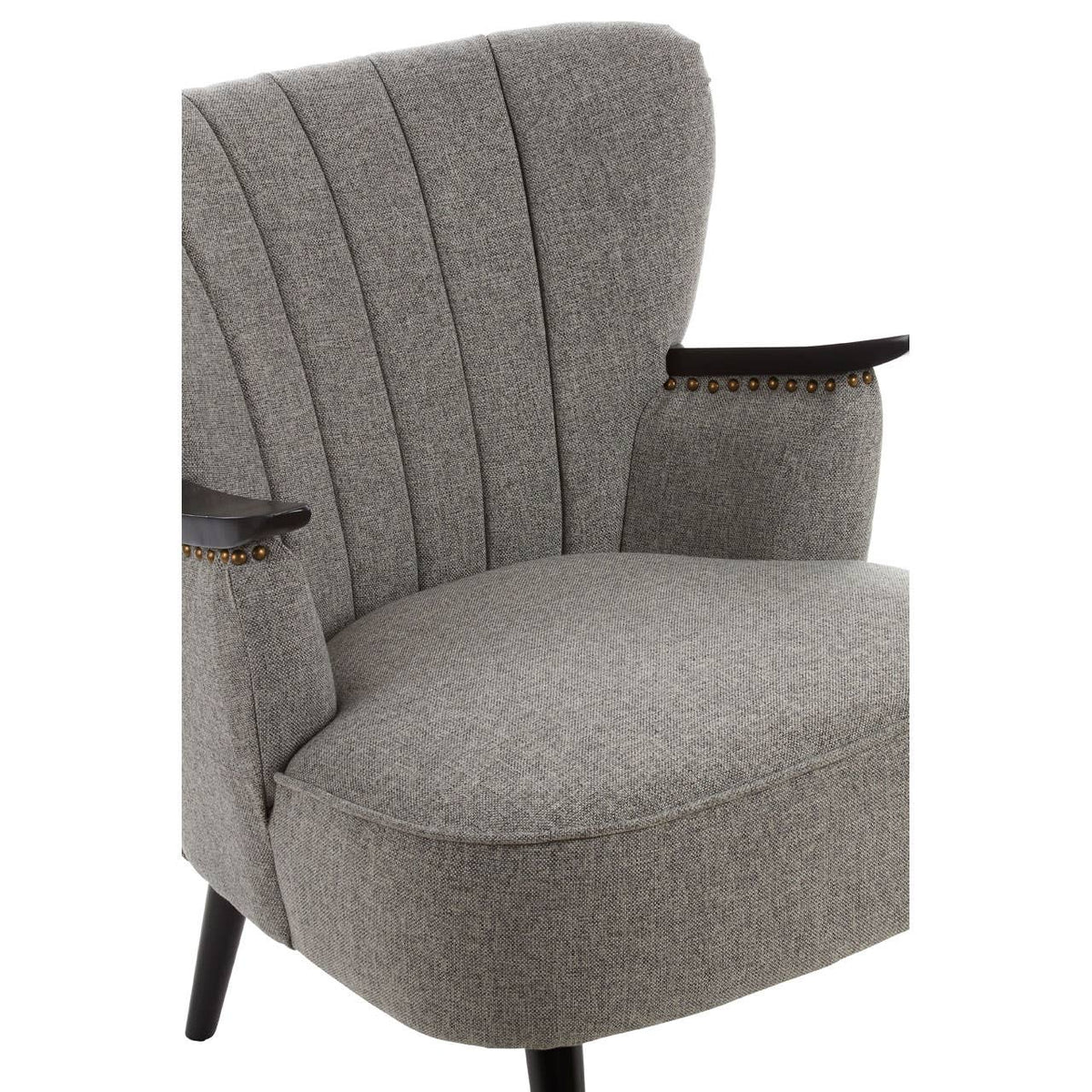 Hampstead Grey Fabric Armchair.