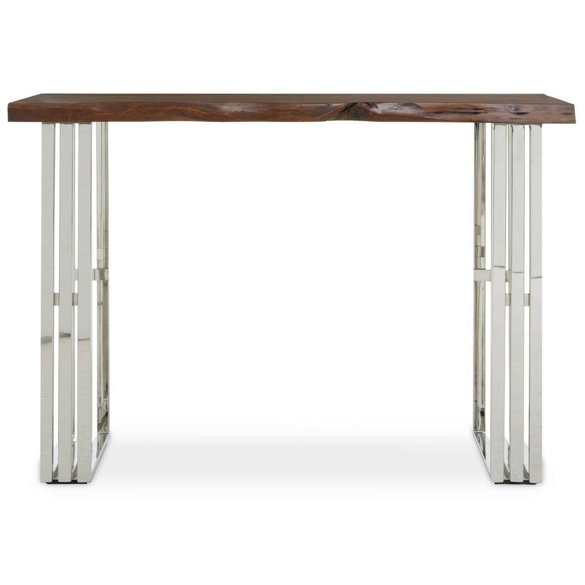 Hampstead Natural And Silver Console Table.