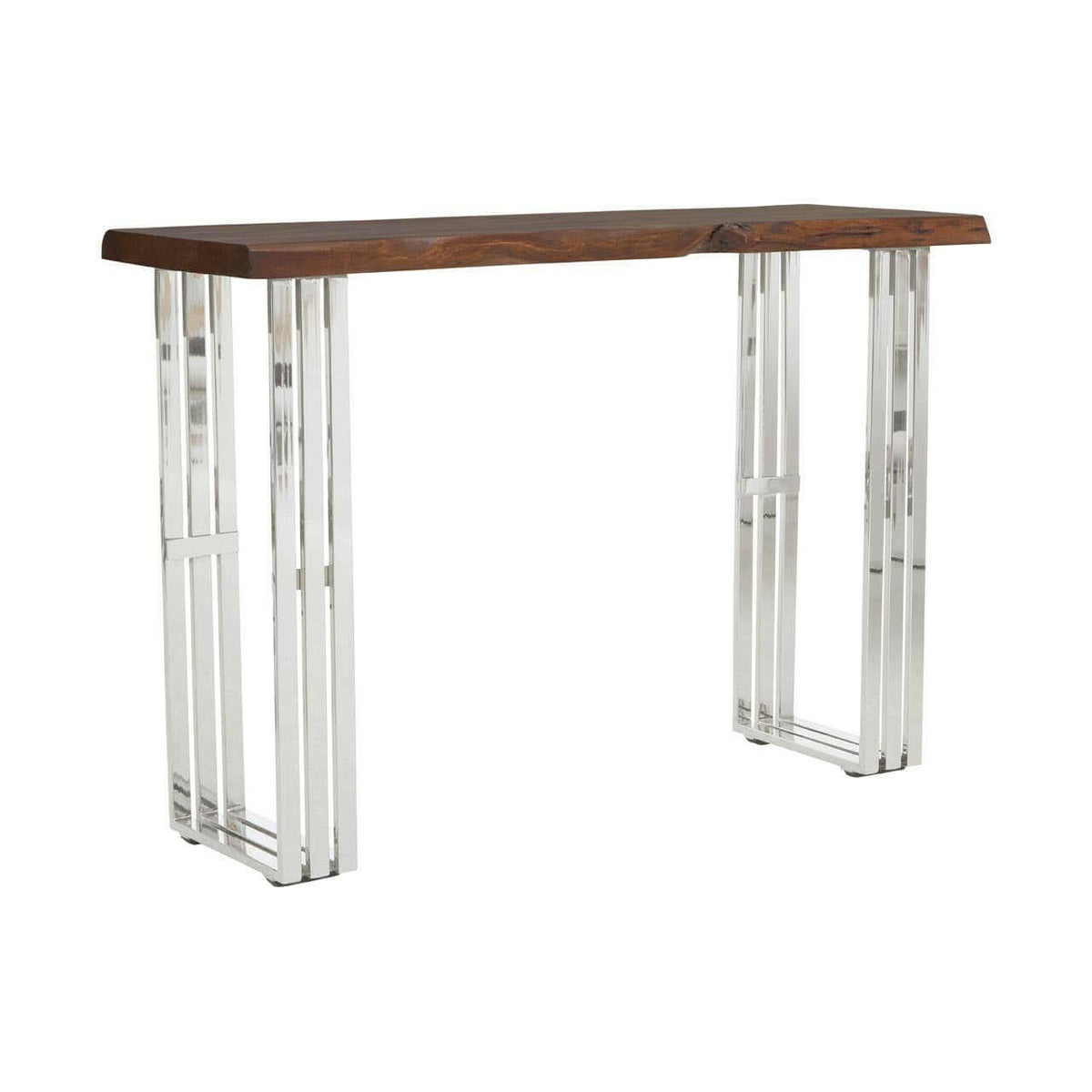Hampstead Natural And Silver Console Table.