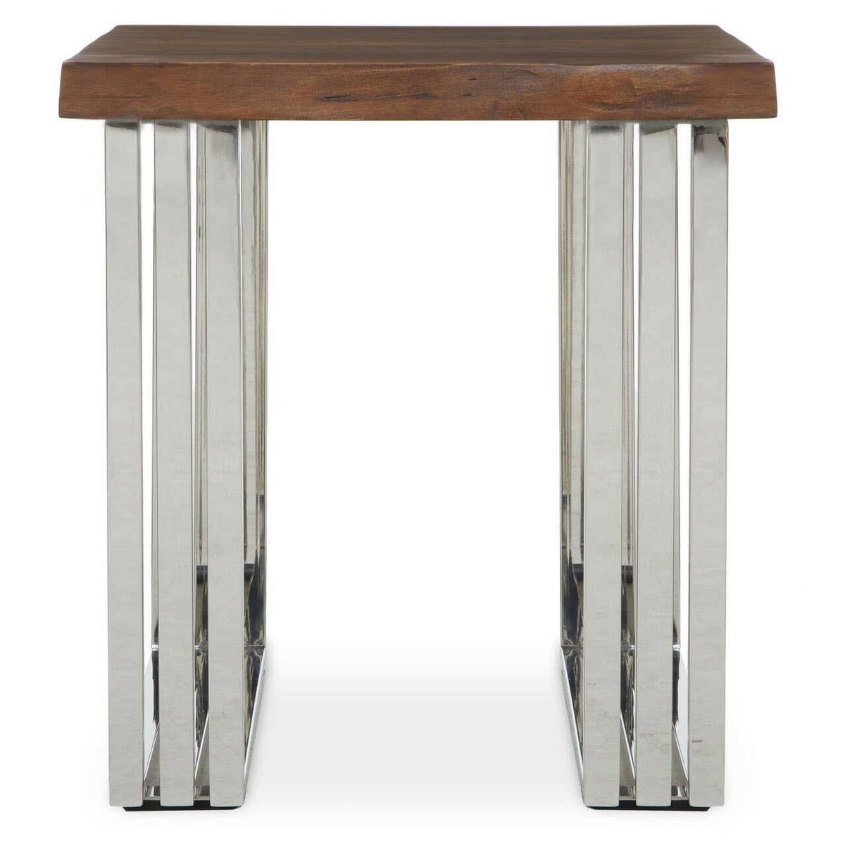 Hampstead Natural And Silver Small Console Table.