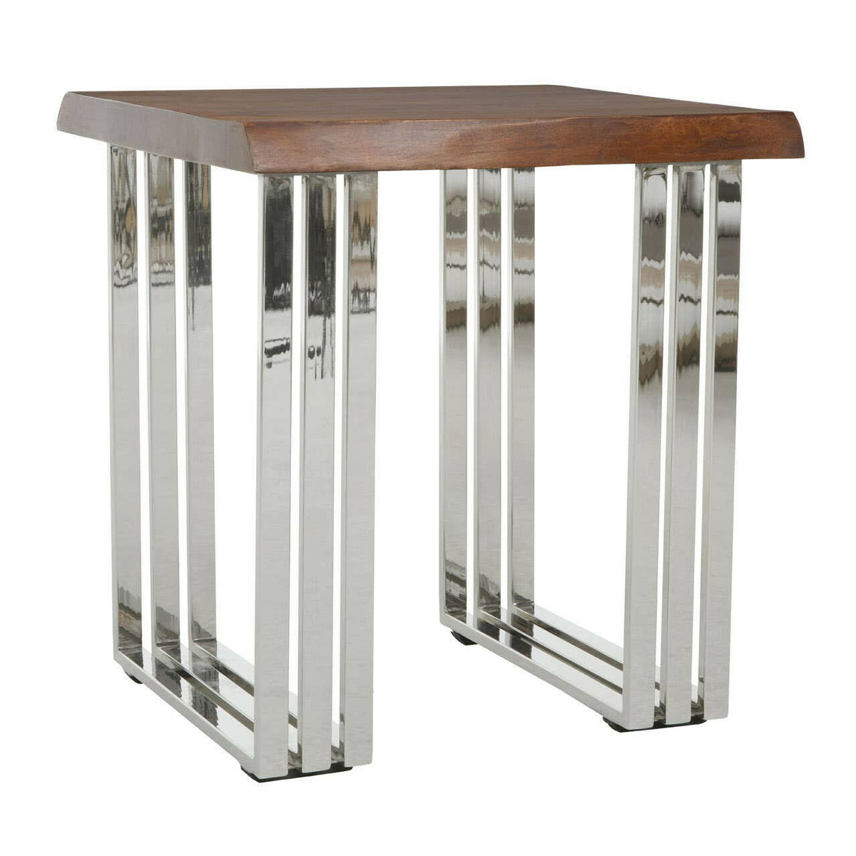 Hampstead Natural And Silver Small Console Table.