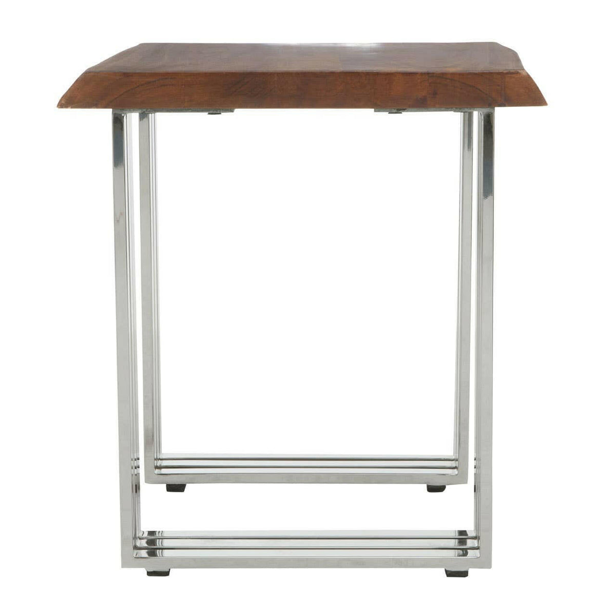 Hampstead Natural And Silver Small Console Table.