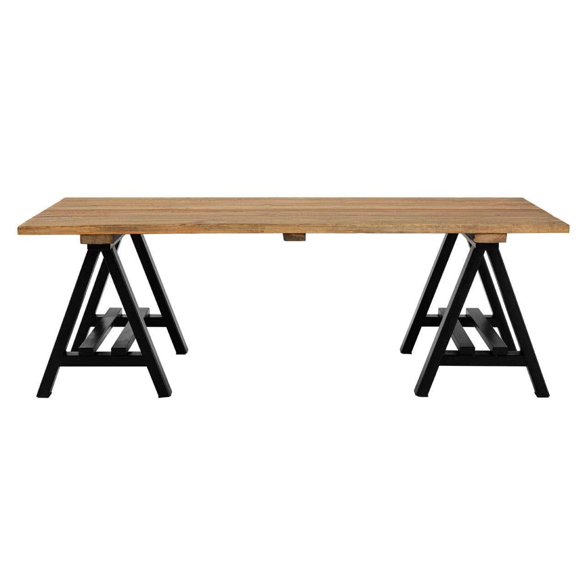 Hampstead Pine Wood And Iron Coffee Table.