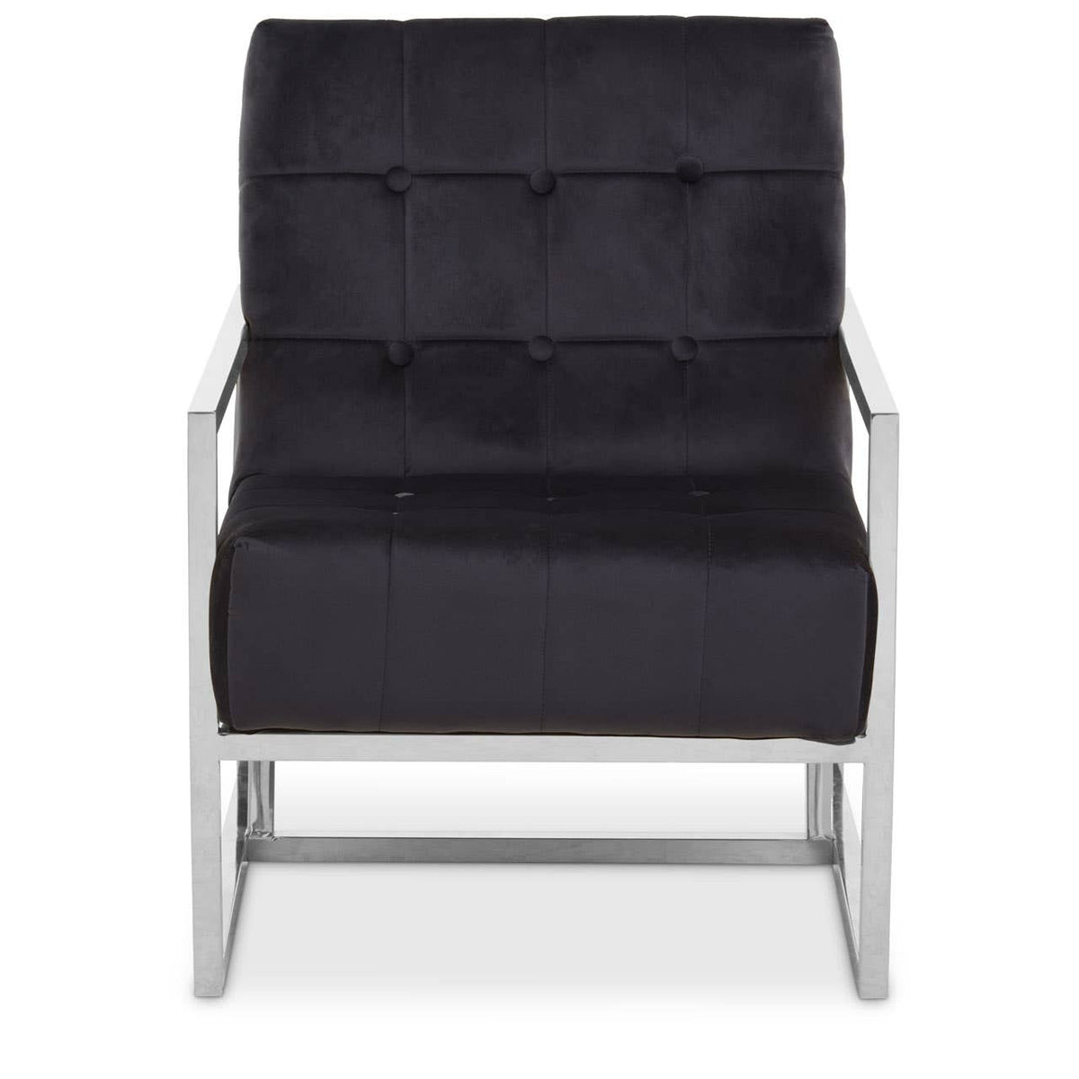 Hana Black Velvet Chair.