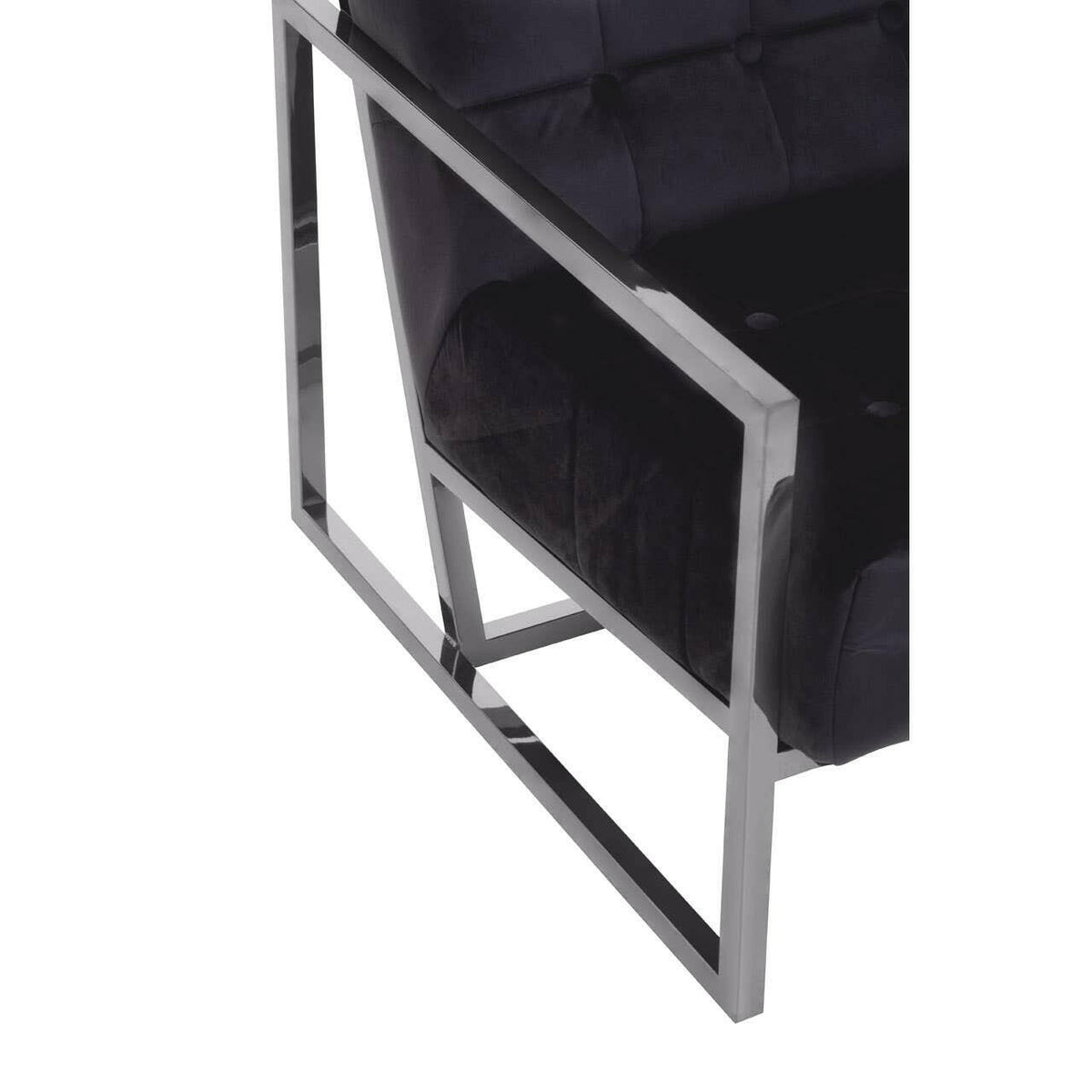 Hana Black Velvet Chair.