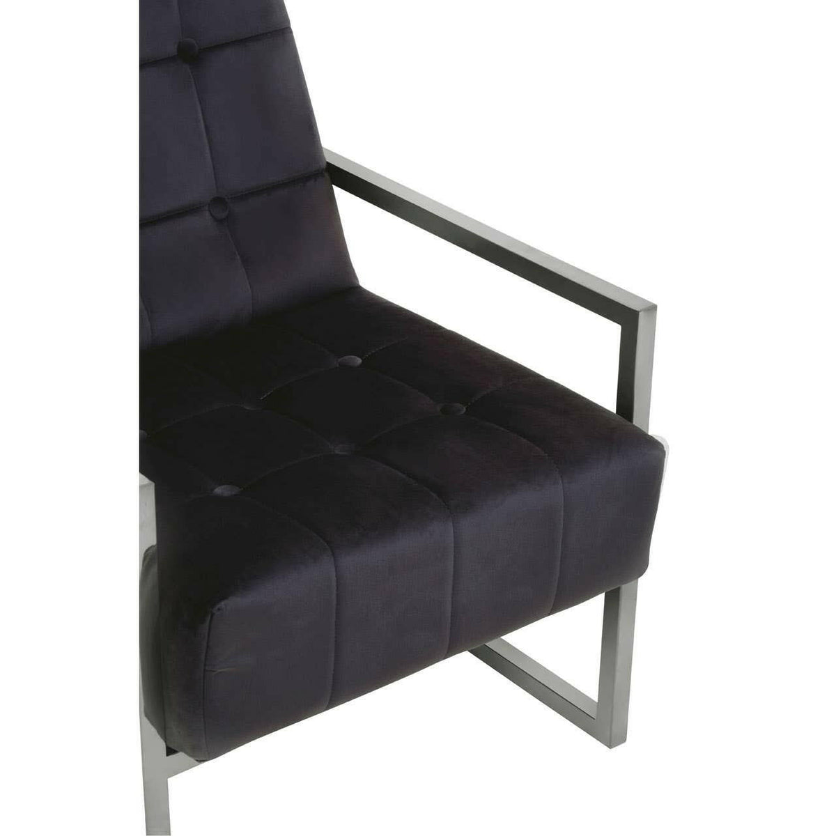 Hana Black Velvet Chair.