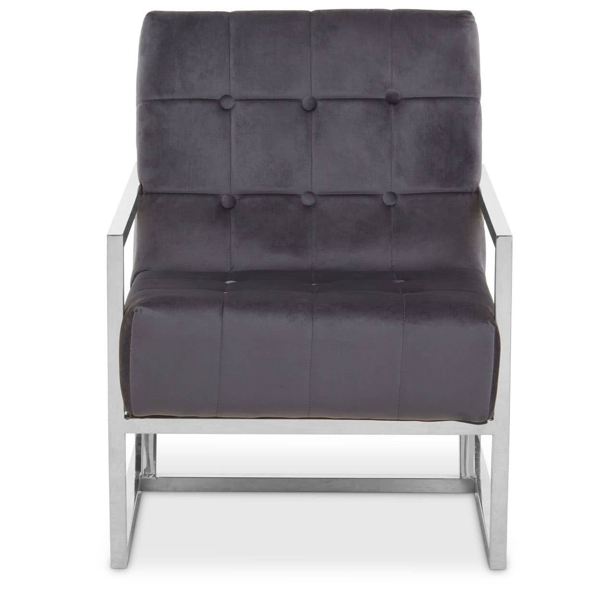 Hana Grey Velvet Chair.