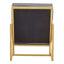 Hana Grey Velvet Chair With Gold Frame.