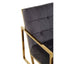 Hana Grey Velvet Chair With Gold Frame.
