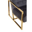 Hana Grey Velvet Chair With Gold Frame.
