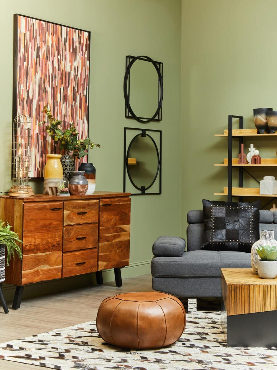 Hanover Grey Linen Corner Sofa.