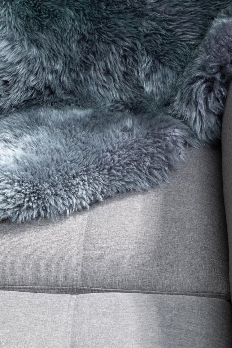 Hanover Grey Linen Corner Sofa.