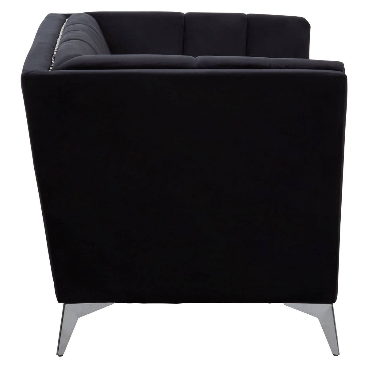 Hansa Black Velvet Chair.