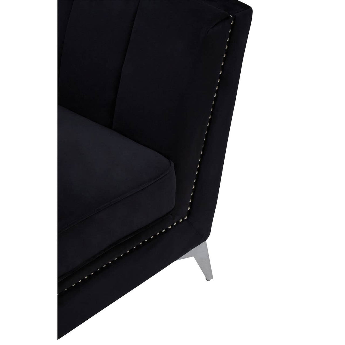 Hansa Black Velvet Chair.