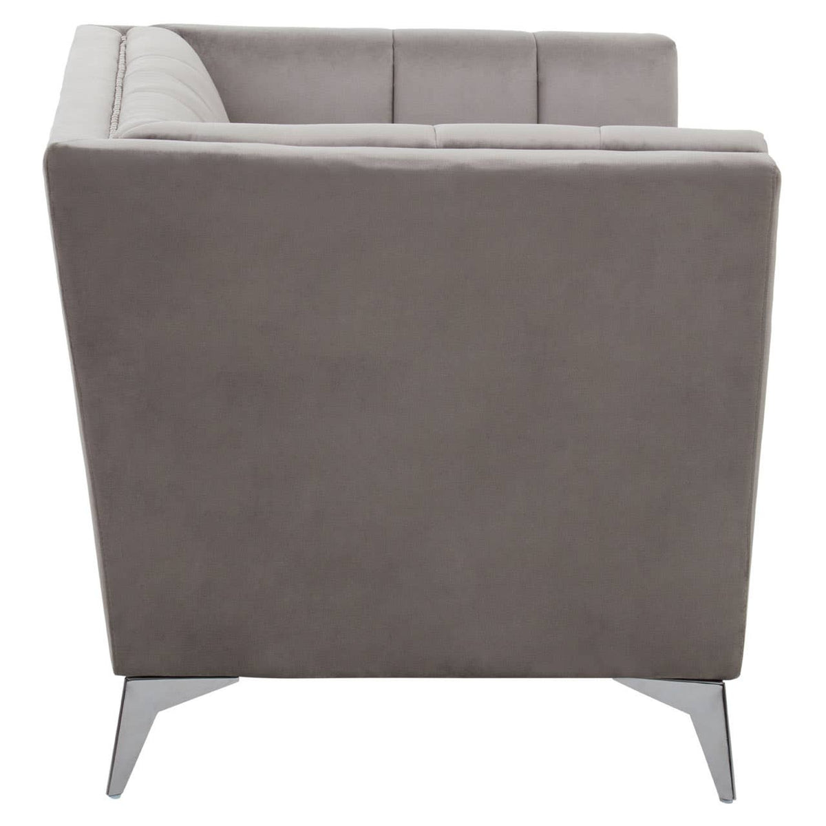 Hansa Grey Velvet Chair.