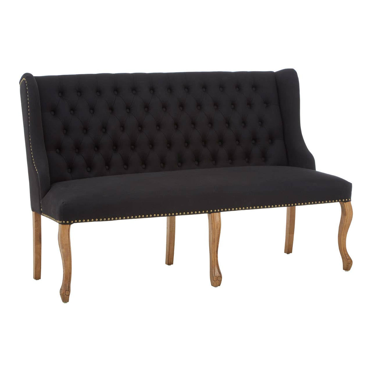Harrison 2 Seat Black Bench.