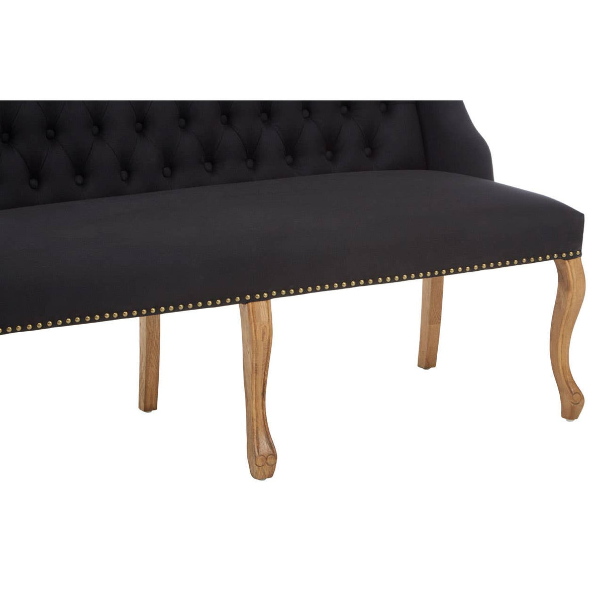 Harrison 2 Seat Black Bench.