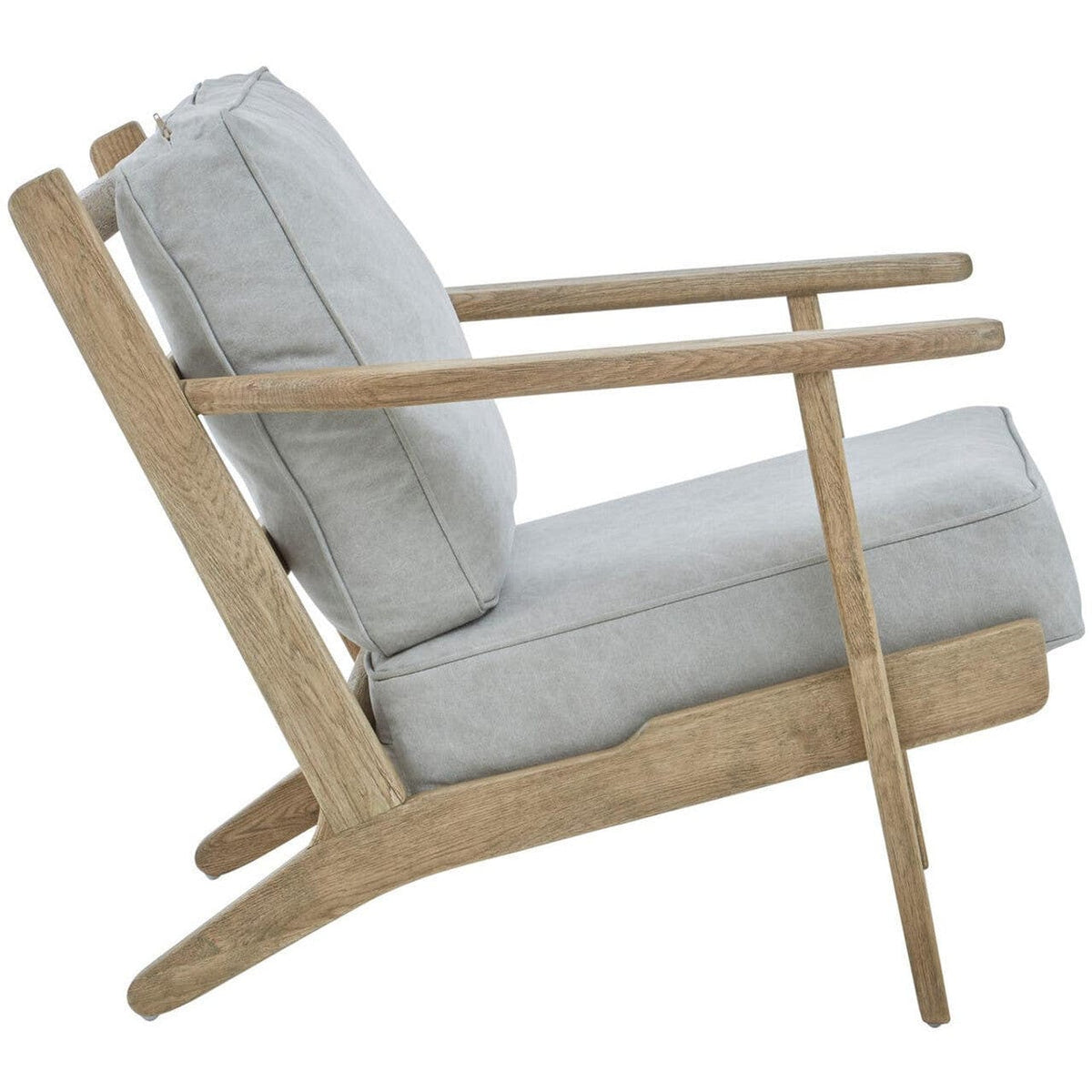 Noosa & Co. Living Harry Grey Linen oak frame Armchair House of Isabella UK