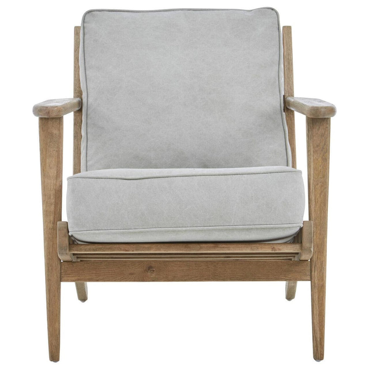 Noosa & Co. Living Harry Grey Linen oak frame Armchair House of Isabella UK