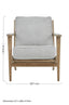 Noosa & Co. Living Harry Grey Linen oak frame Armchair House of Isabella UK