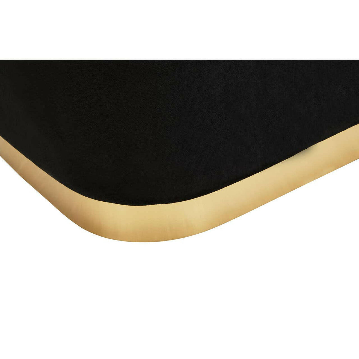 Hartford Black Stool With Matte Gold Base.