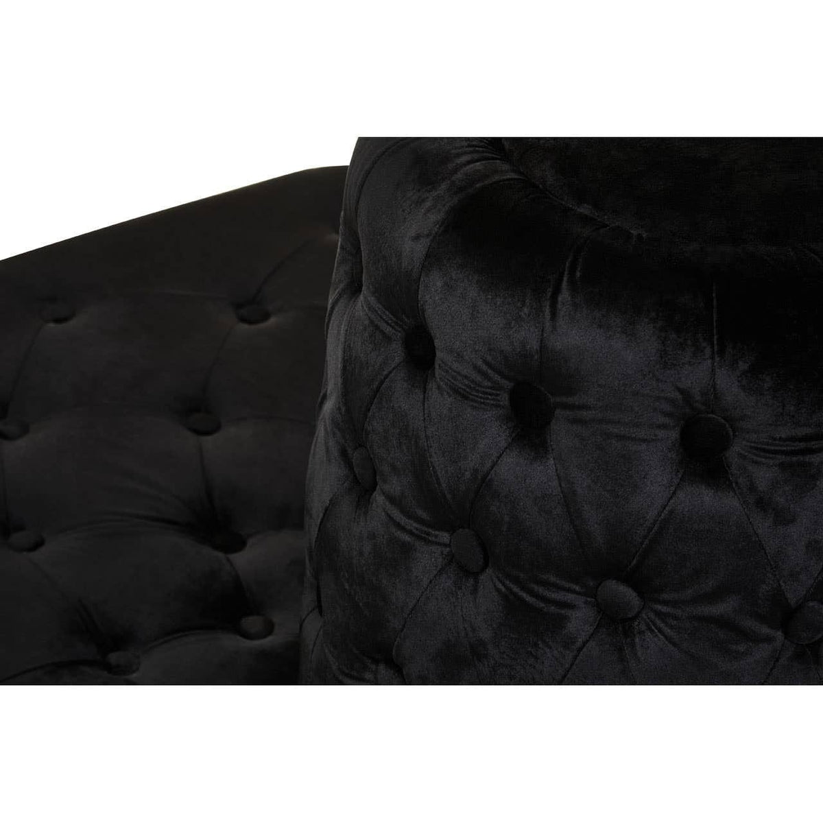 Noosa & Co. Living Hartford Black Velvet Modular Round Sofa House of Isabella UK