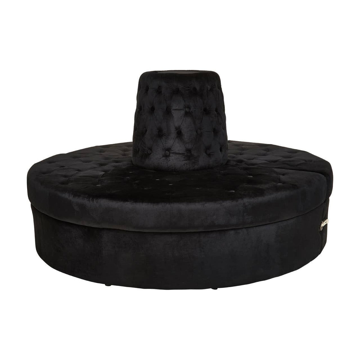 Noosa & Co. Living Hartford Black Velvet Modular Round Sofa House of Isabella UK