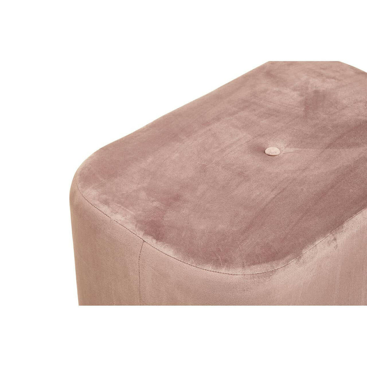 Hartford Dusky Pink Stool With Matte Gold Base.