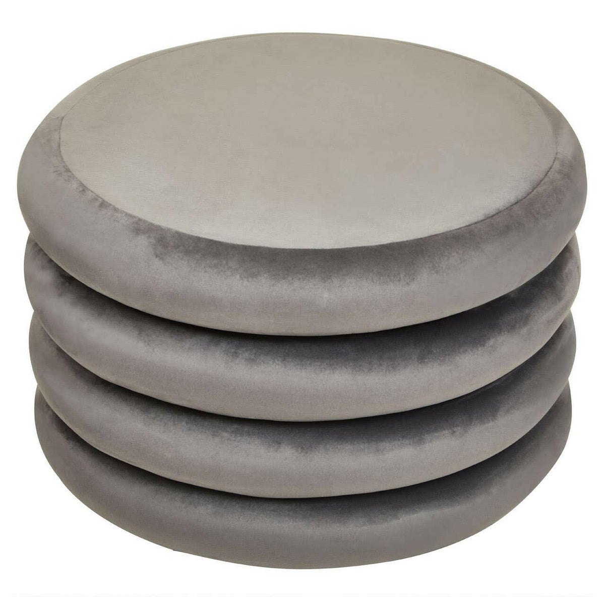 Hartford Grey Round Stool.