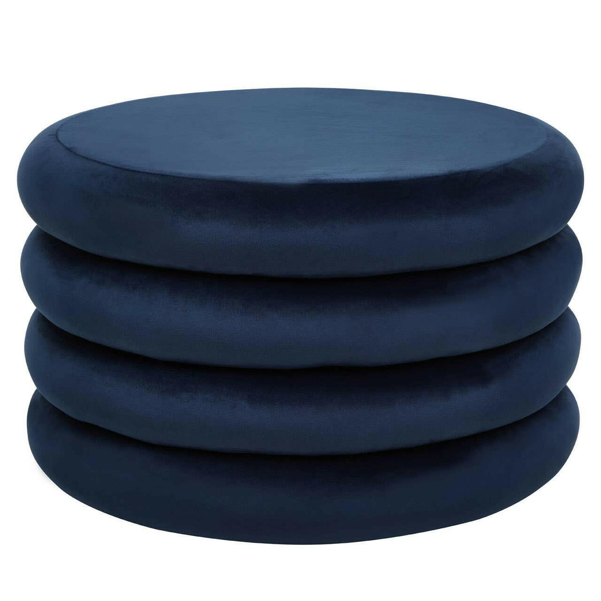 Hartford Midnight Blue Round Stool.