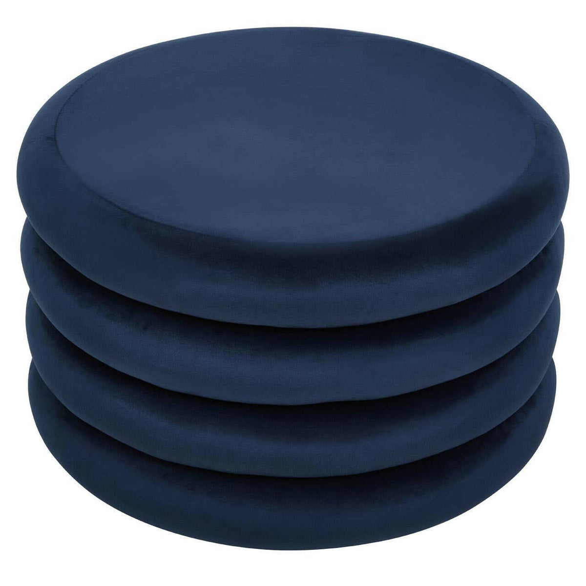 Hartford Midnight Blue Round Stool.