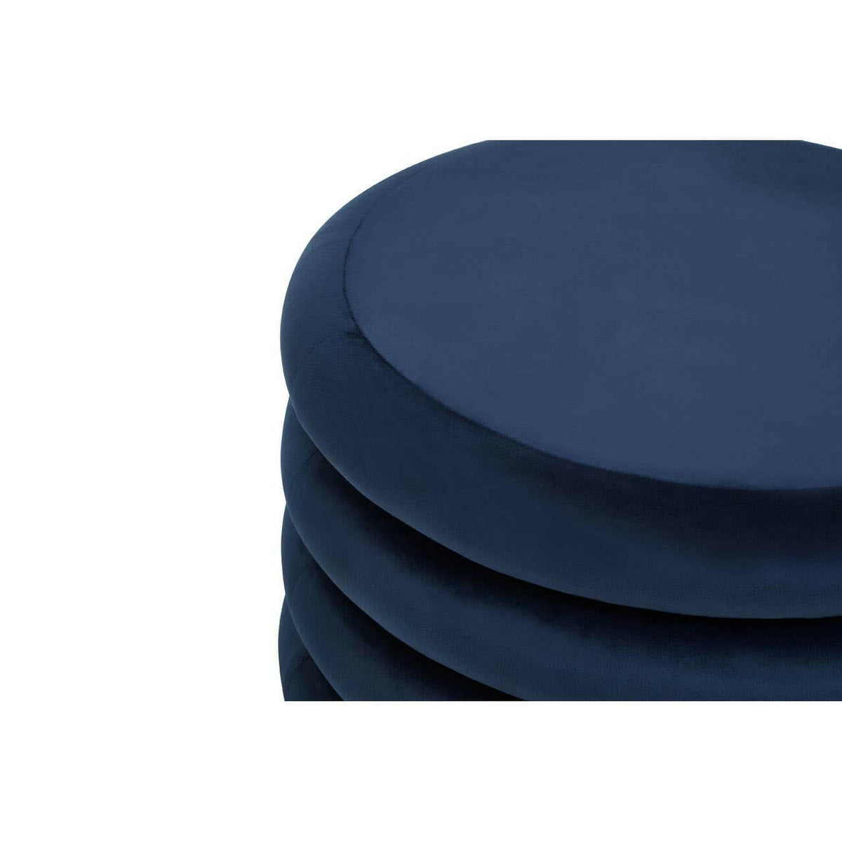 Hartford Midnight Blue Round Stool.