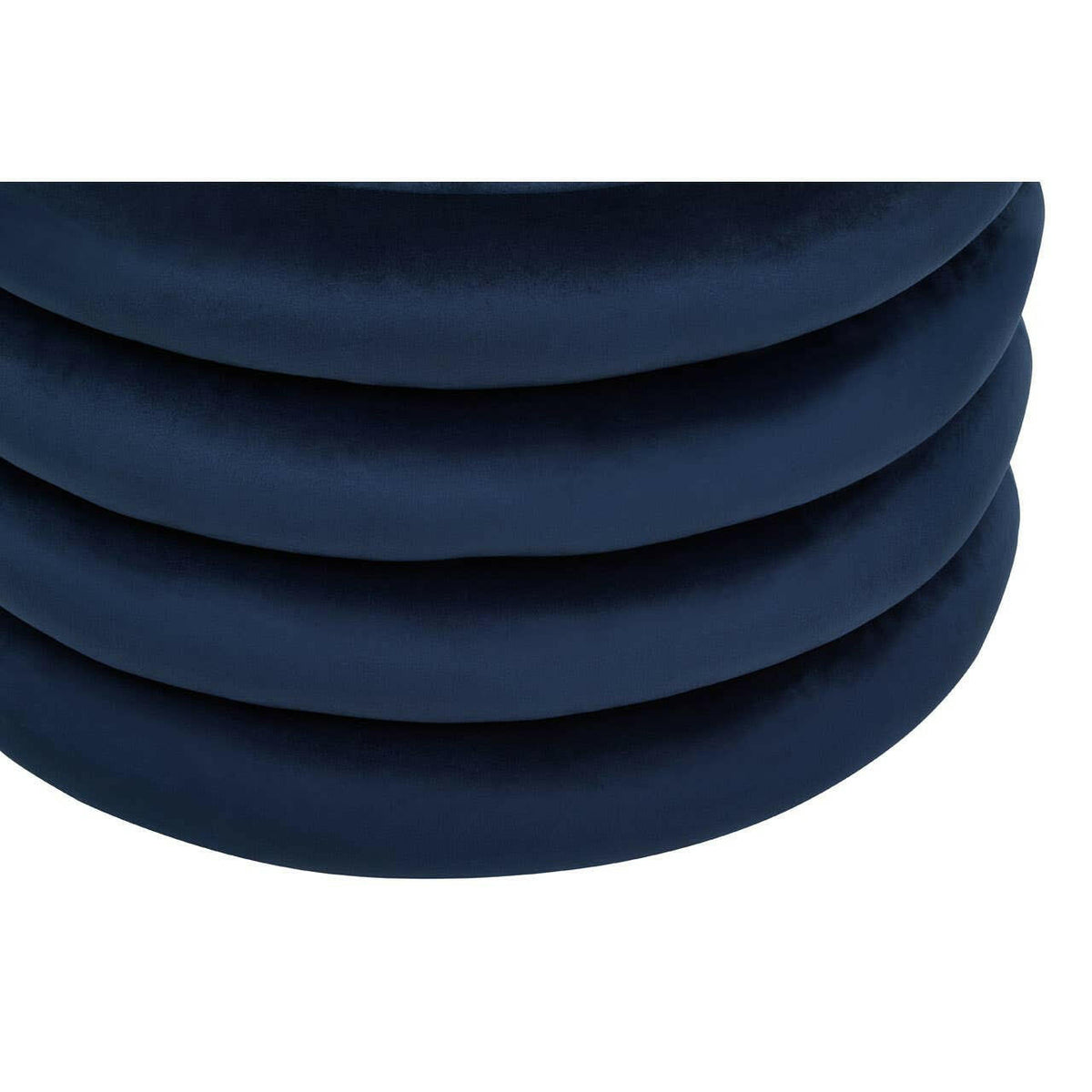 Hartford Midnight Blue Round Stool.
