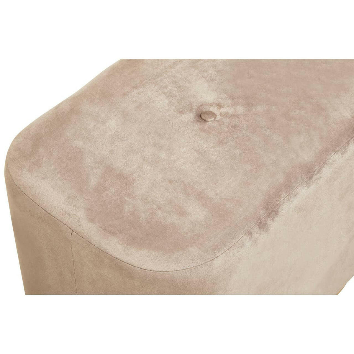 Hartford Mink Stool With Matte Gold Base.