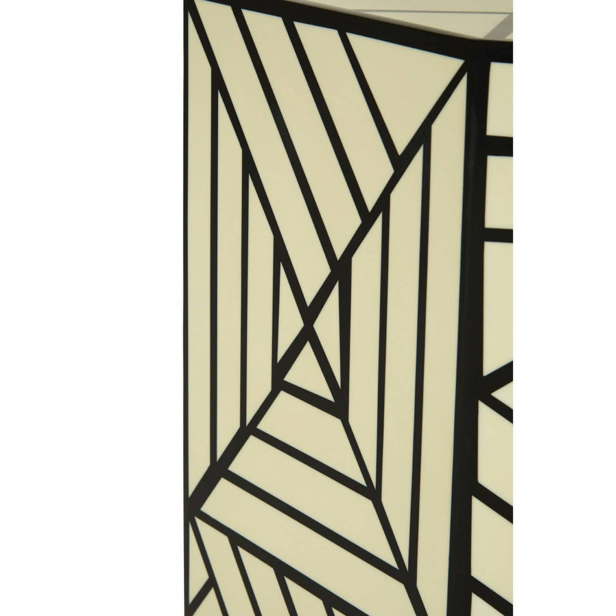 Hassa Ivory & Black Stool.