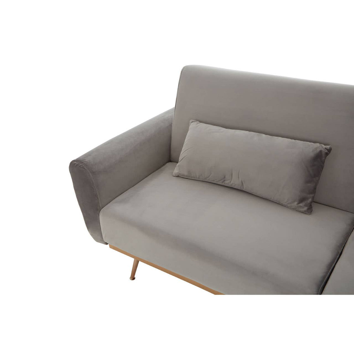 Hatton Grey Velvet Sofa Bed.