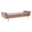 Hatton Pink Velvet Sofa Bed.