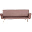 Hatton Pink Velvet Sofa Bed.