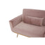 Hatton Pink Velvet Sofa Bed.