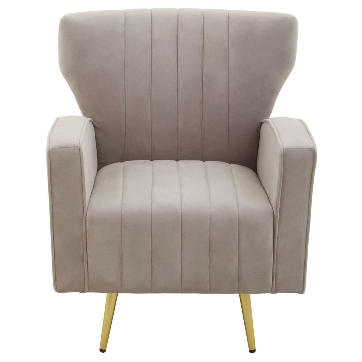 Hayley Mink Velvet Armchair.
