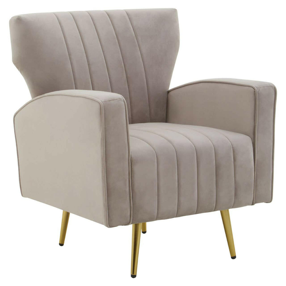 Hayley Mink Velvet Armchair.