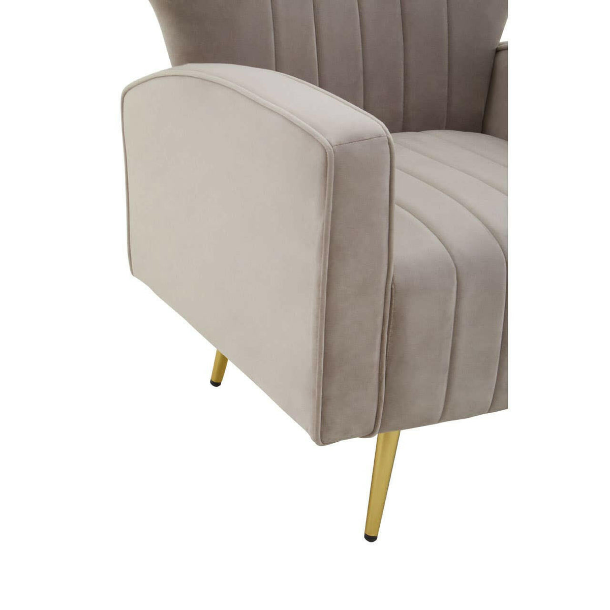 Hayley Mink Velvet Armchair.