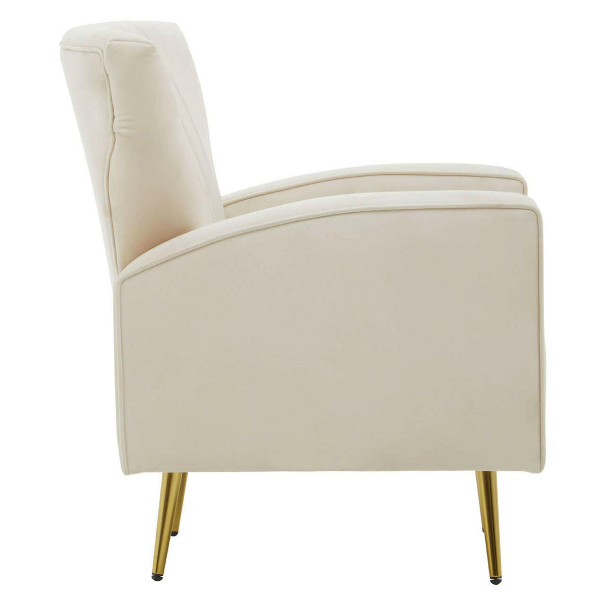 Hayley Natural Velvet Armchair.