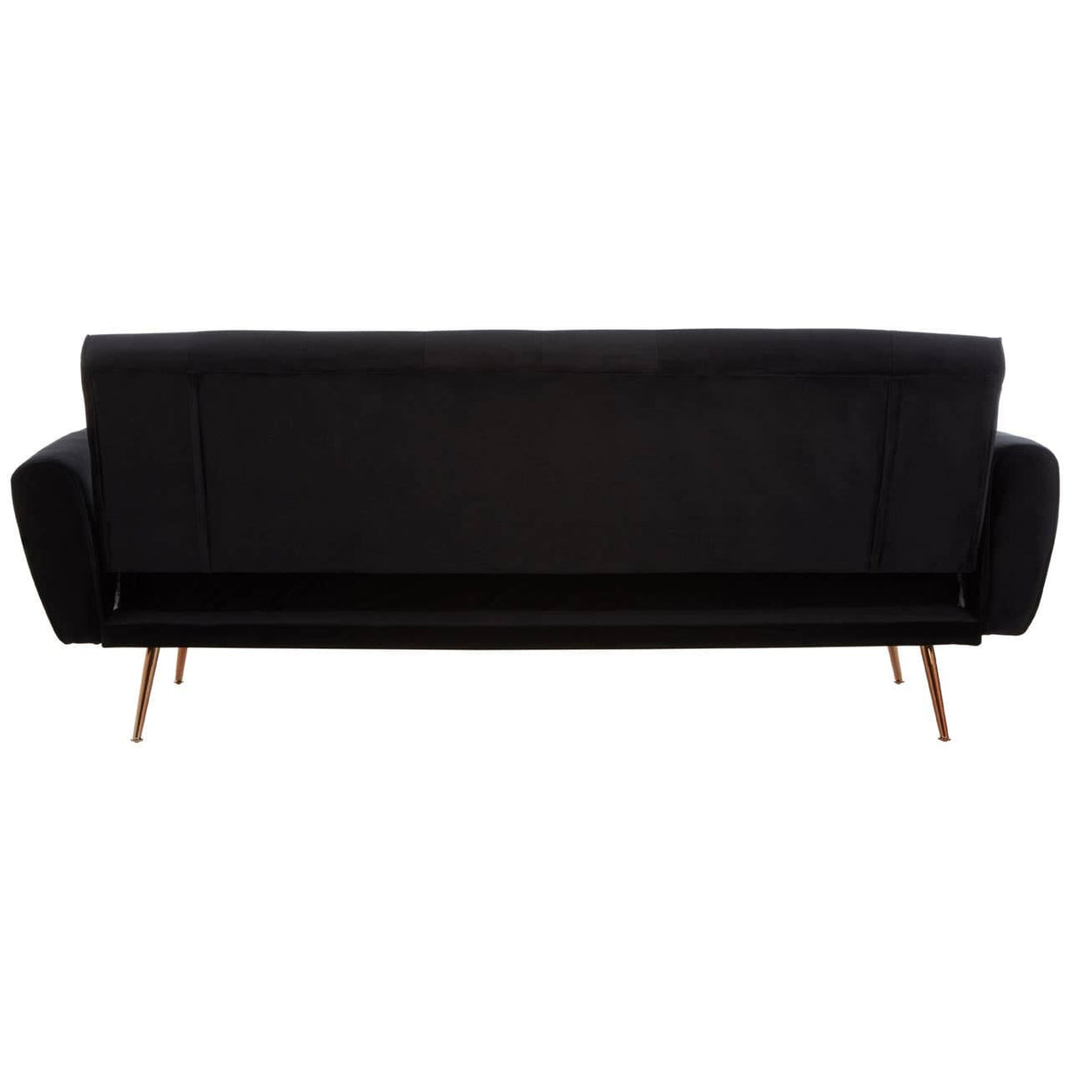 Hayton Black Velvet Sofa Bed.